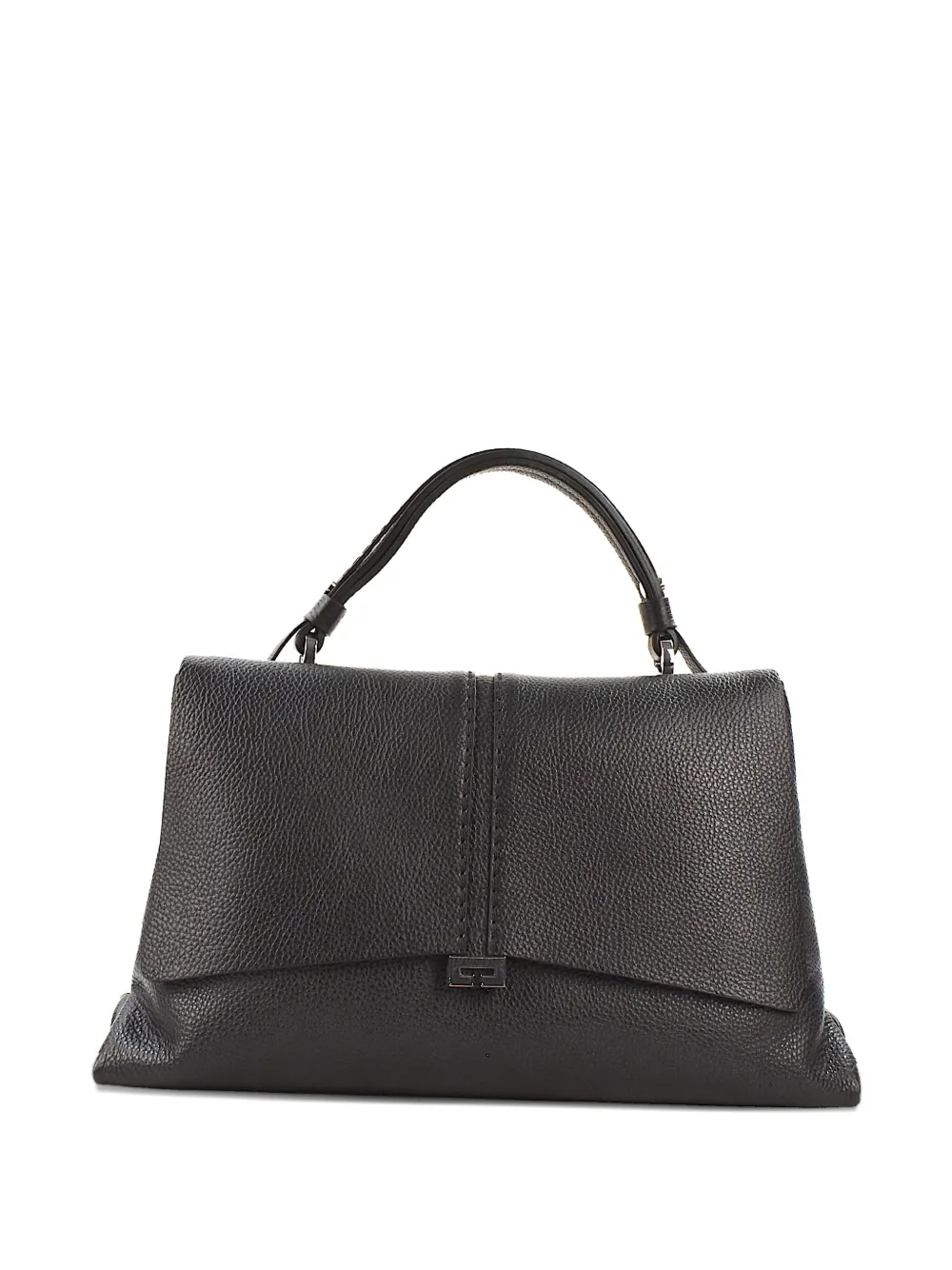 LORISTELLA top-handle leather tote bag | Black | Image 1