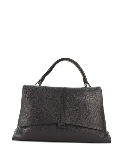 LORISTELLA top-handle leather tote bag