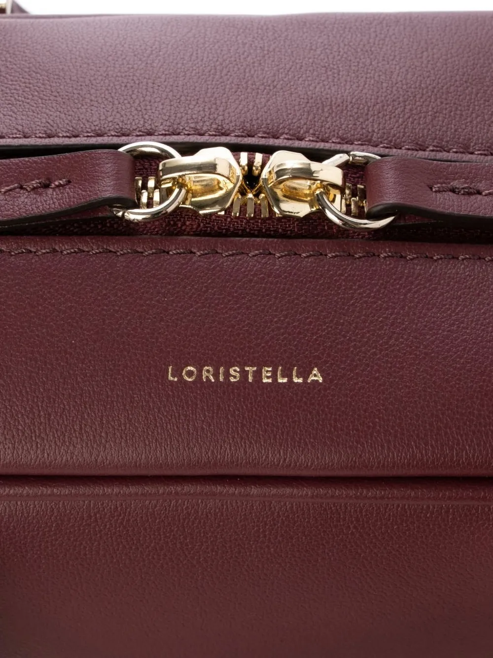 Loristella Leather Tote Bag In Red
