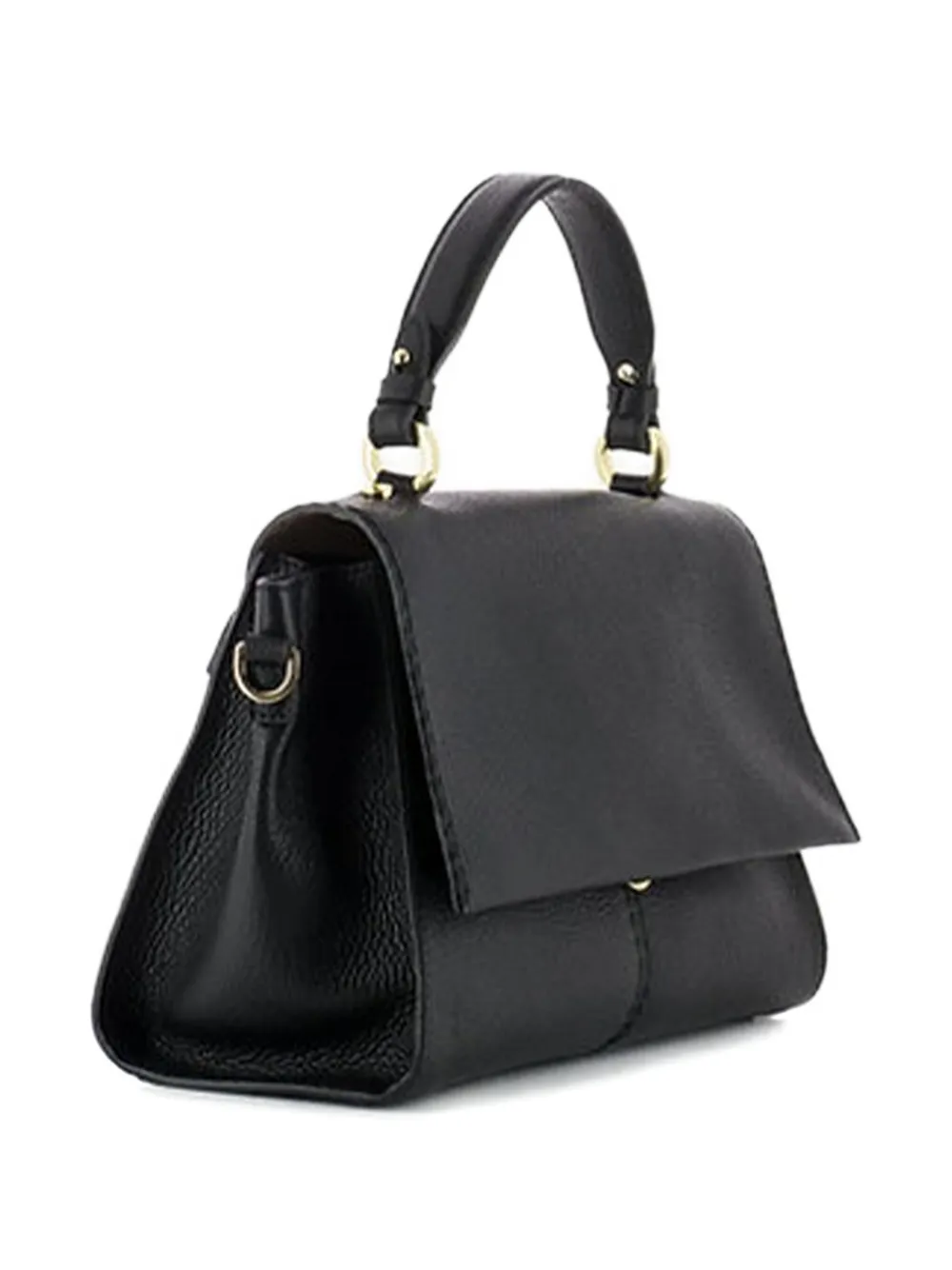 LORISTELLA flap tote bag - Zwart