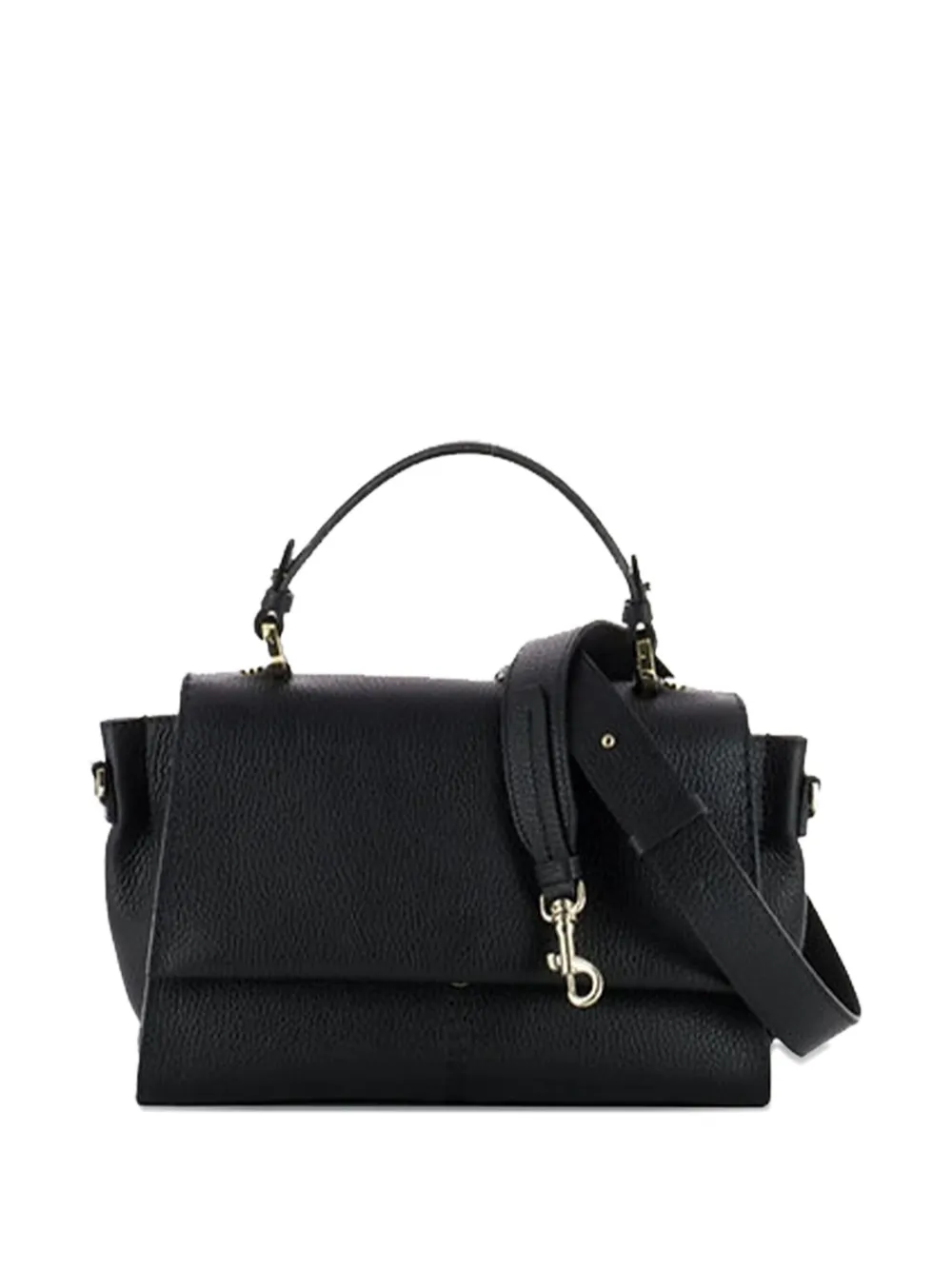 Loristella Flap Tote Bag In Black