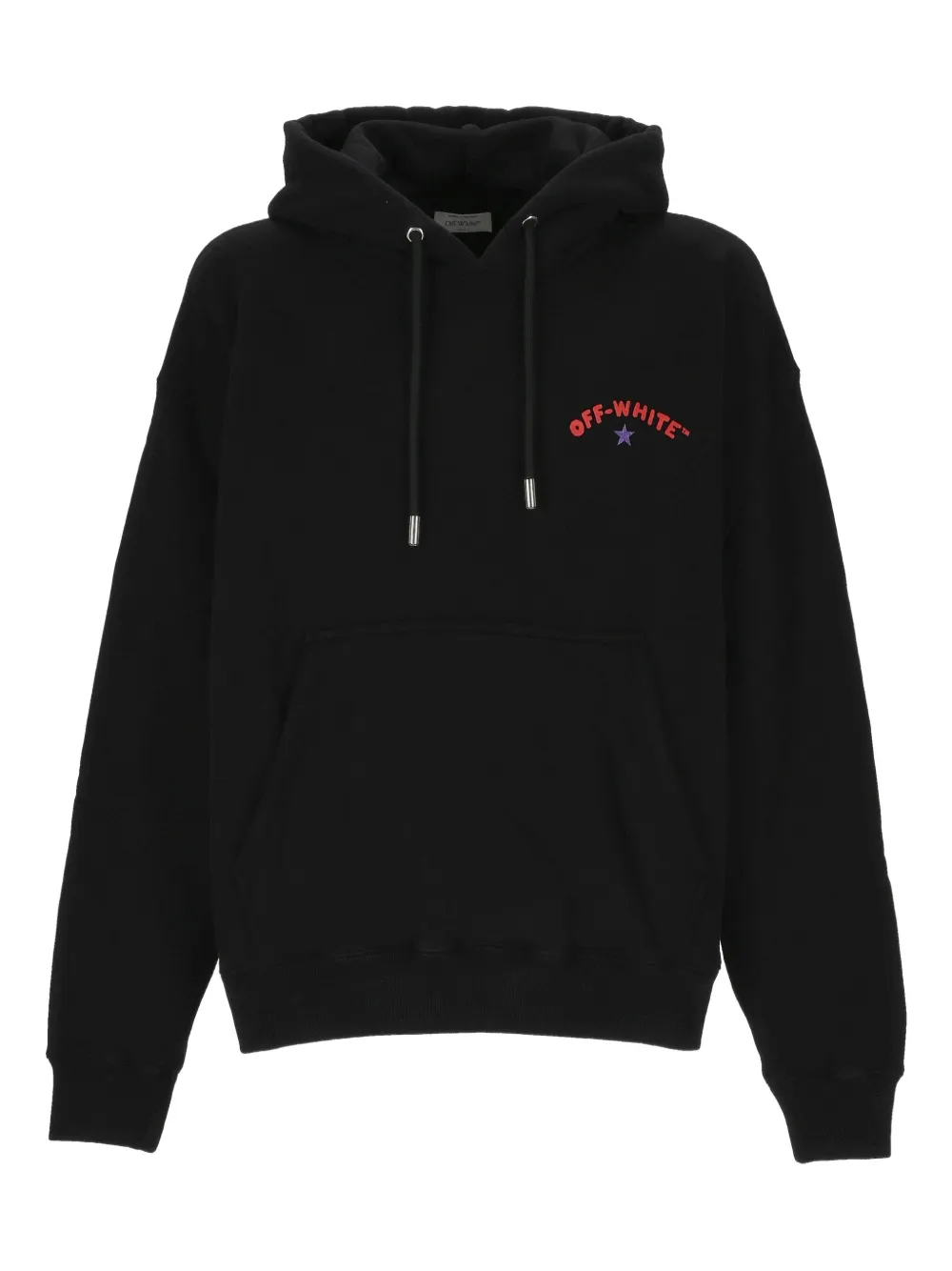 Off-White logo-print hoodie | Black | Image 1