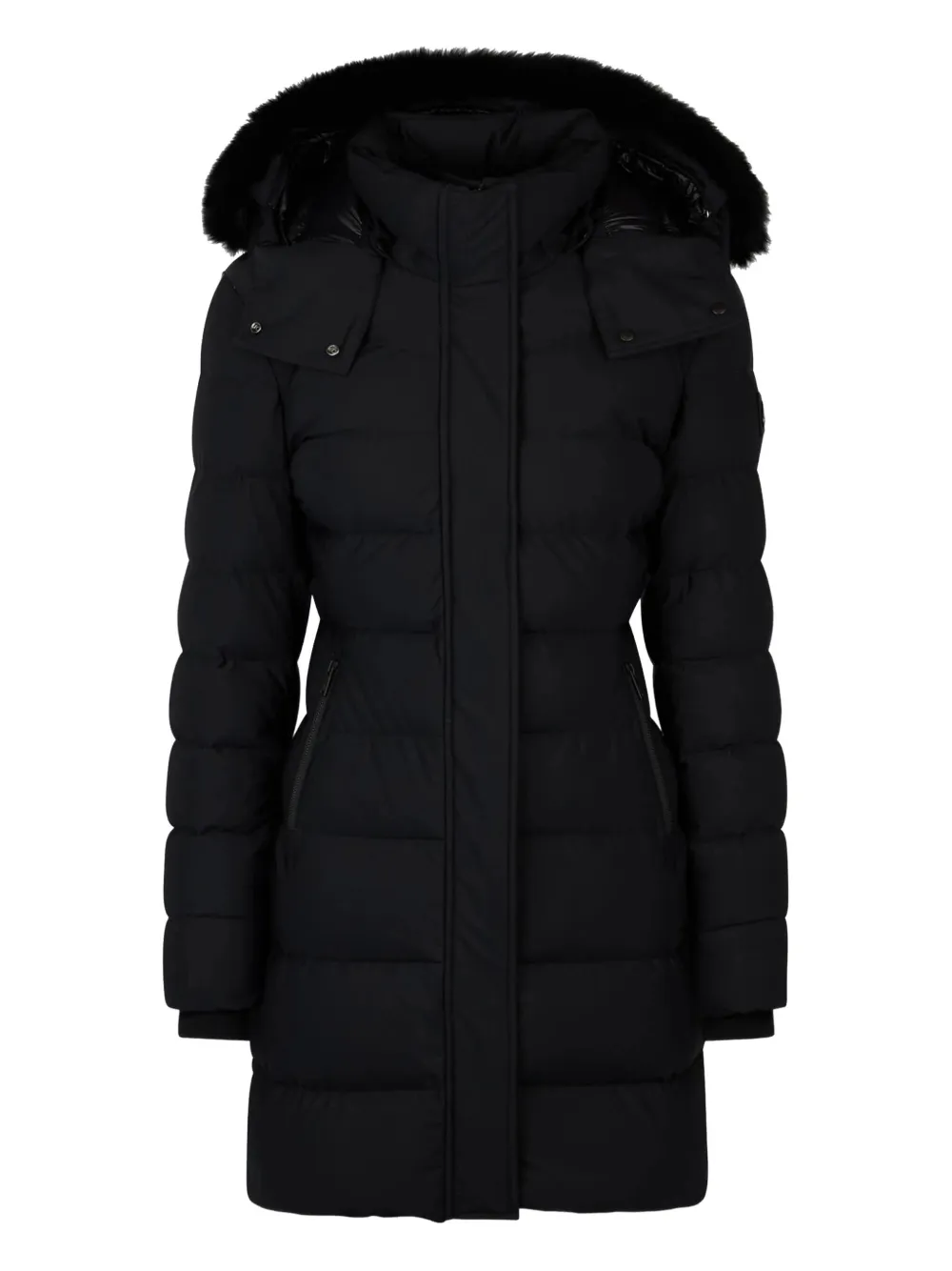 Moose Knuckles puffer fur-trimmed coat | Black | Image 1