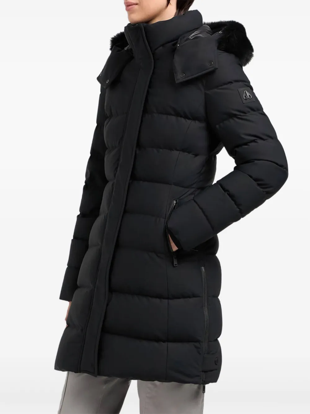 Moose Knuckles puffer fur-trimmed coat | Single Breasted Coats | Image 2