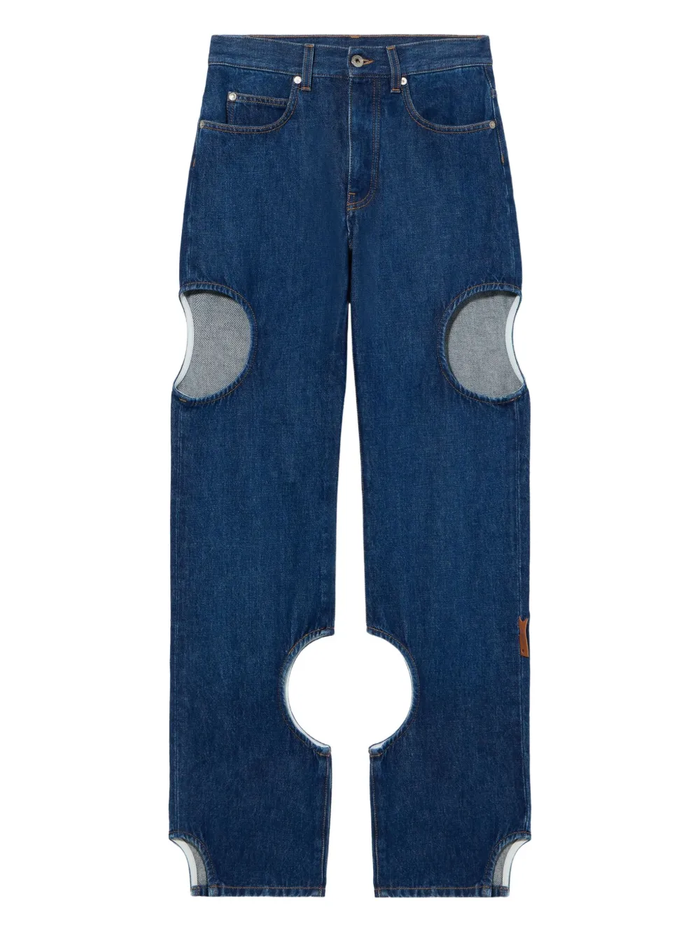 Off-White カットアウト ジーンズ - ブルー Off-White カットアウト ジーンズ - ブルー