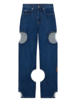 Off-White Meteor カットアウト ジーンズ | グレー | FARFETCH JP