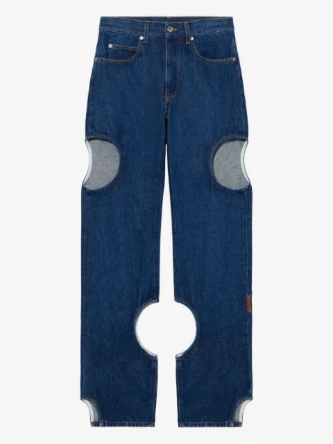 Off-White cut-out detail jeans