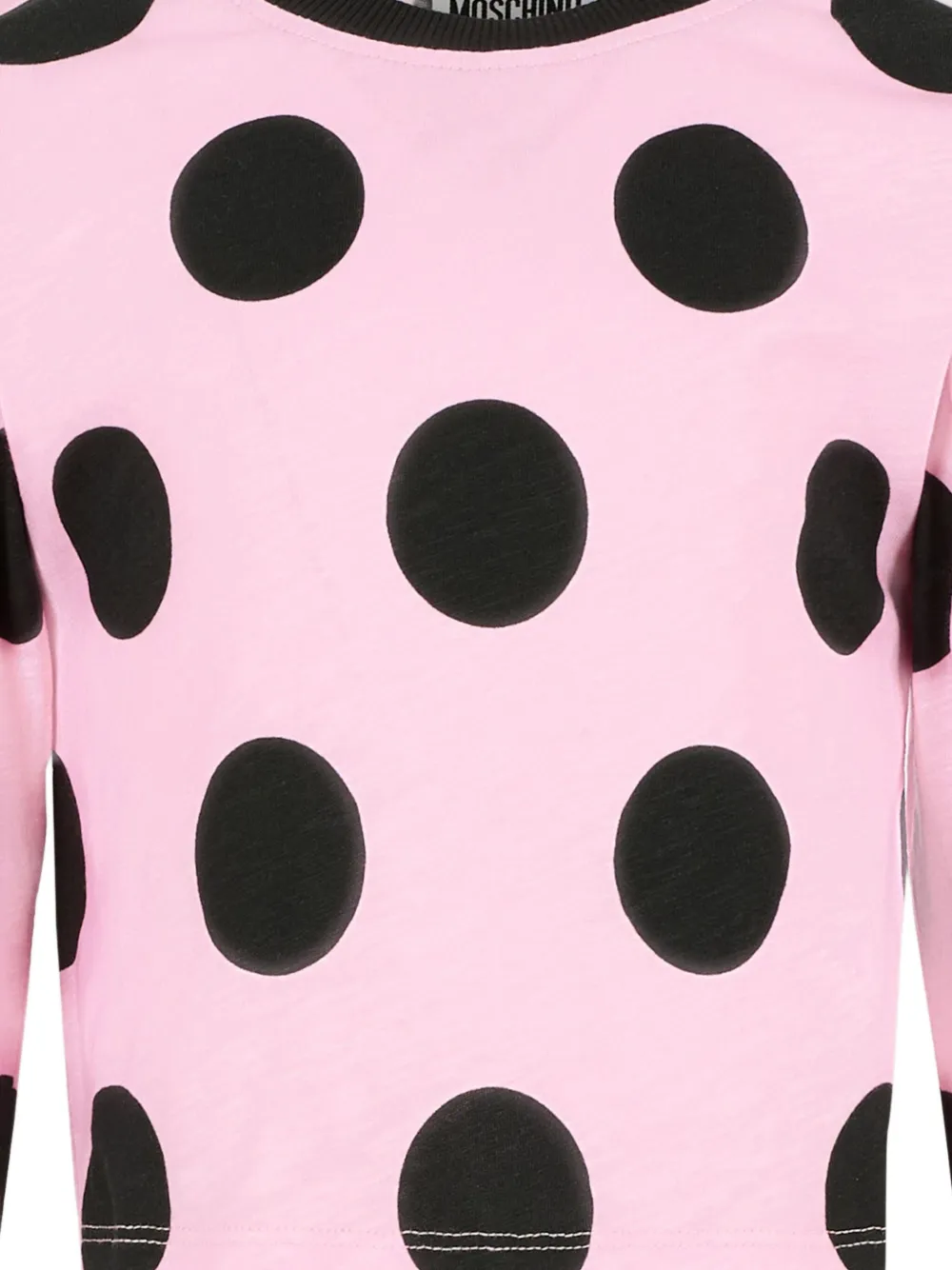 Polka-Dot Long-Sleeve Top