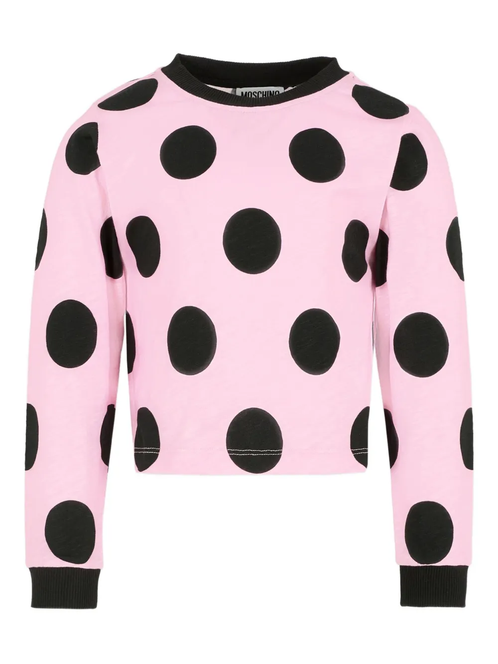 Moschino Kids polka-dot long-sleeve top | Pink | Image 1