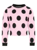 Moschino Kids polka-dot long-sleeve top - Pink