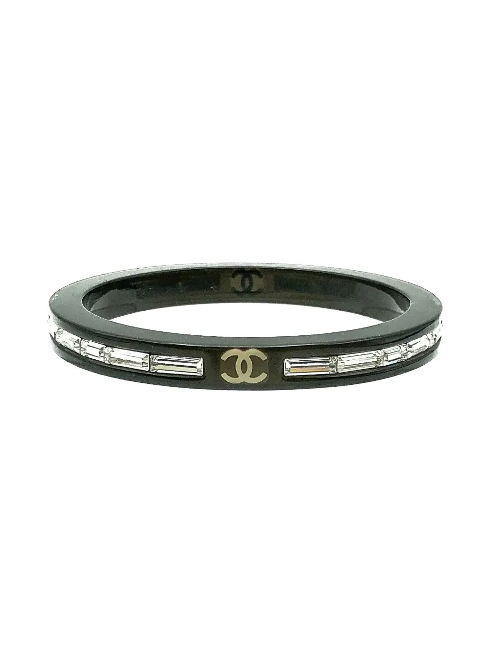 CHANEL Pre-Owned 2007 interlocking CC logo bracelet - Nero