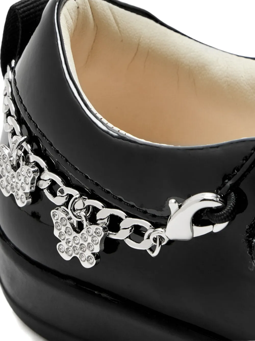 Lelli Kelly bow-chain ballet flats Black