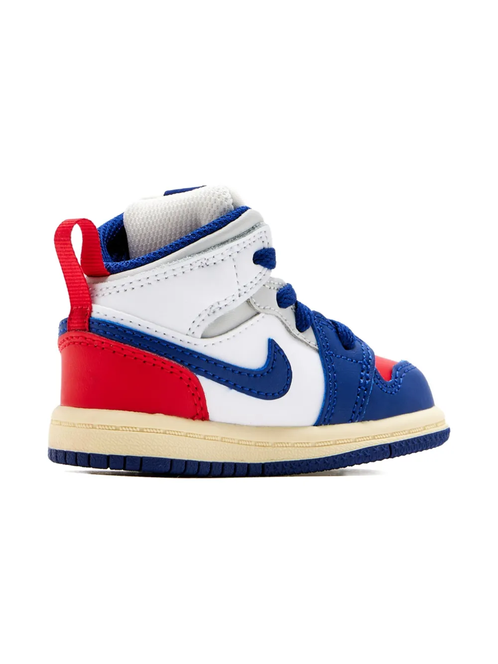 Nike Jordan 1 Mid Perforated-panel Sneakers In Blue