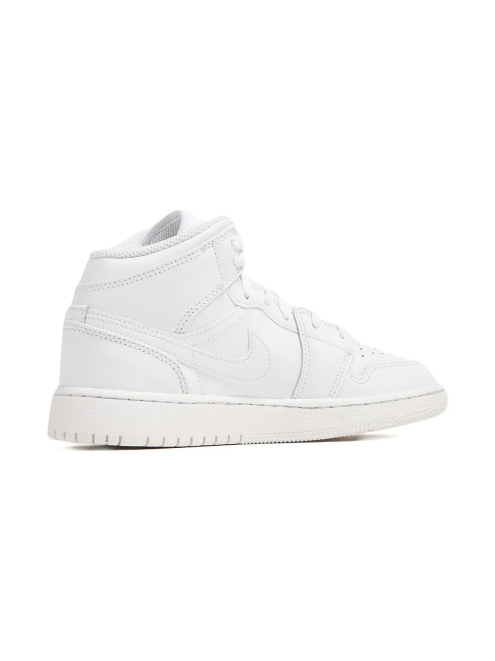 Nike Kids Jordan 1 Mid leather sneakers White