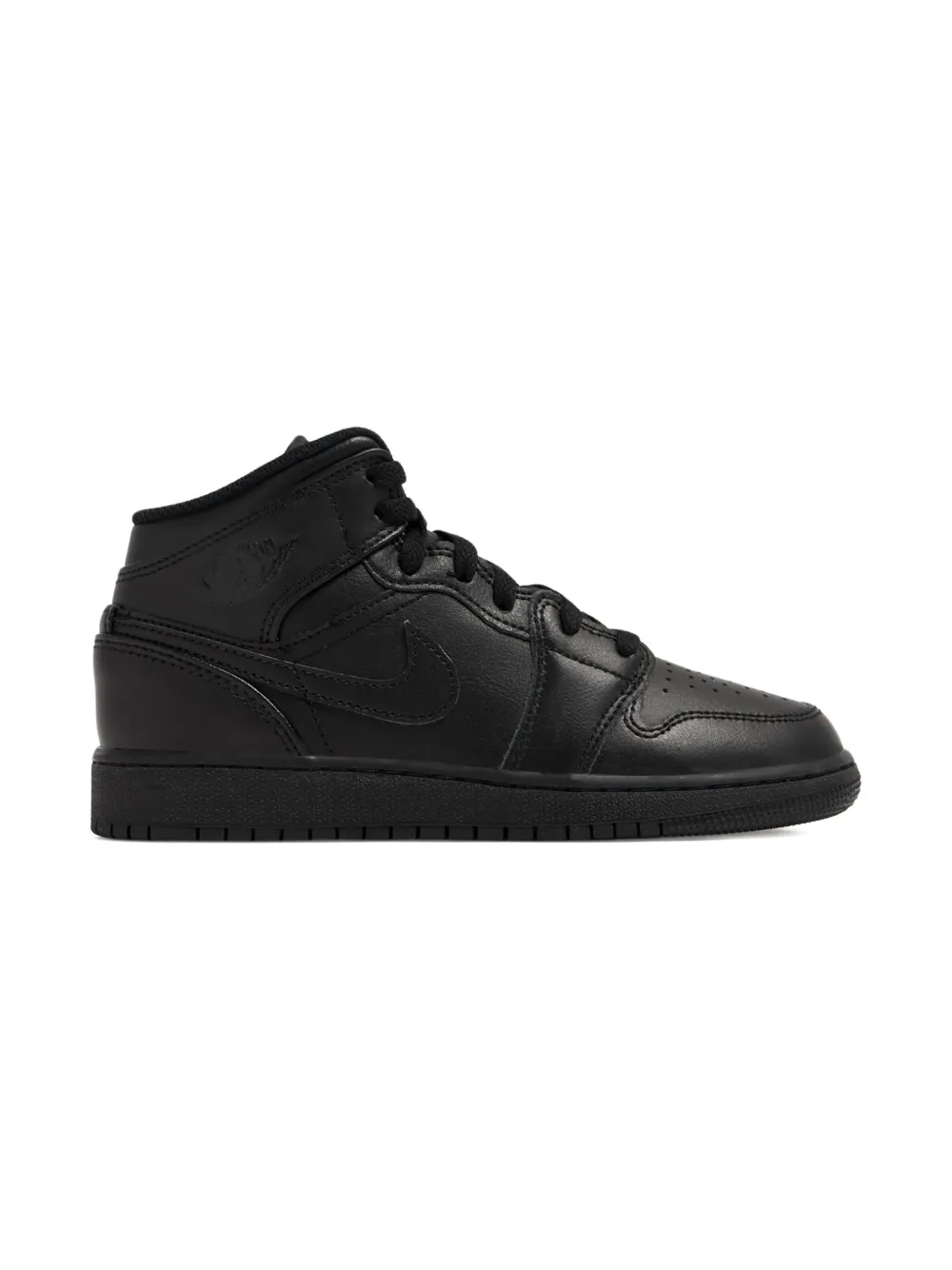 Nike Kids 554725 mid-top leather sneakers | Teen Boy Shoes | Image 2