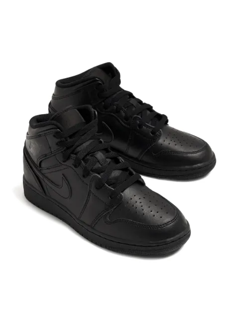 Nike Kids 554725 mid-top leather sneakers
