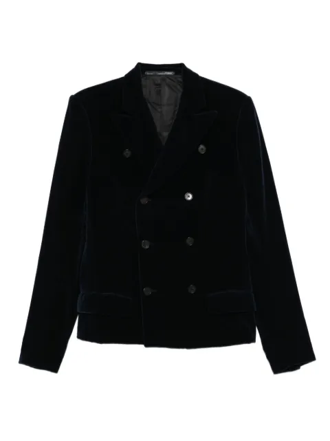 Gianfranco Ferré Pre-Owned blazer de terciopelo con doble botonadura 1990