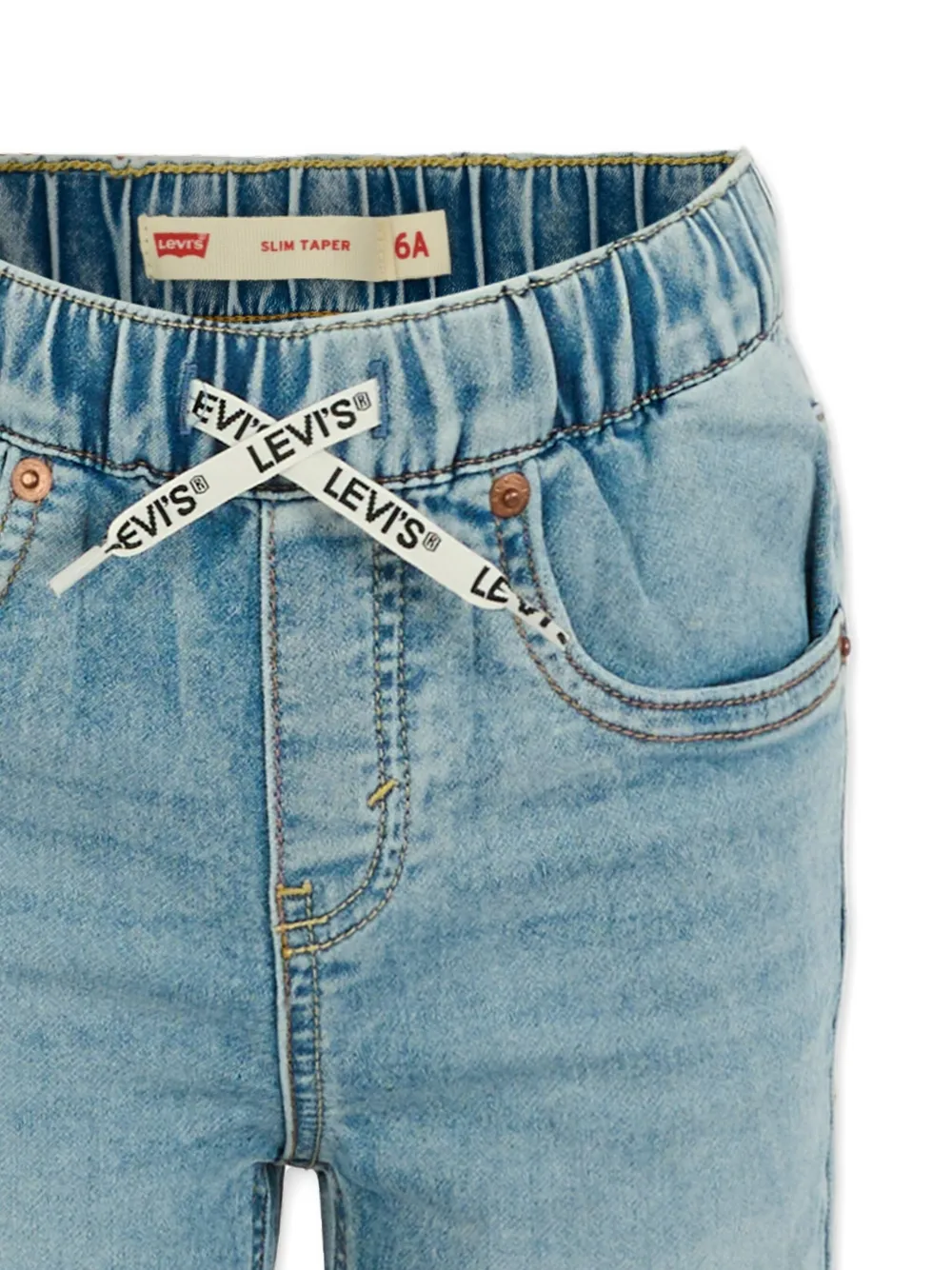 Levi's Elastic-waistband Denim Jeans In Blue