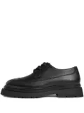 Manière De Voir Rennes pebbled-leather derby shoes - Black