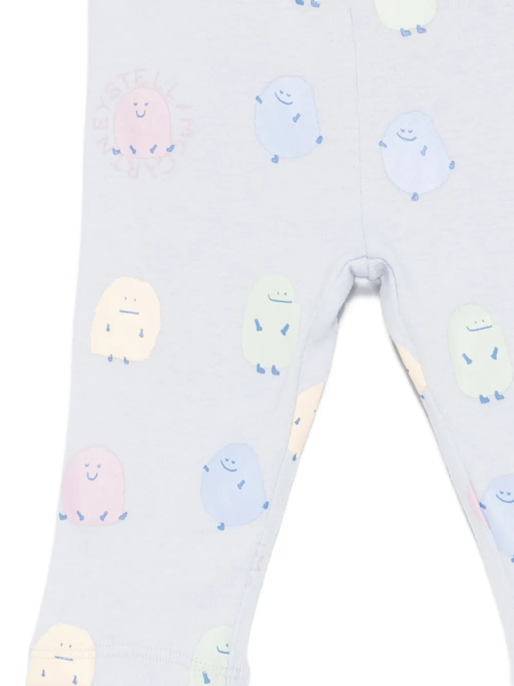 Stella Mccartney Cartoon-print Leggings In Blue