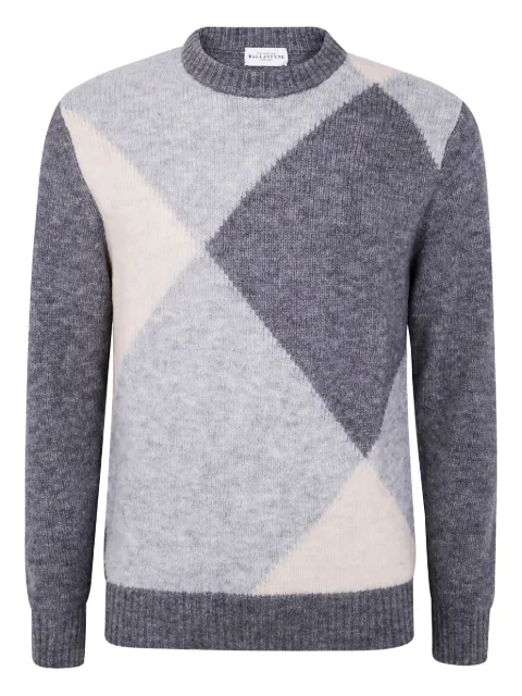 Ballantyne diamond-pattern wool sweater