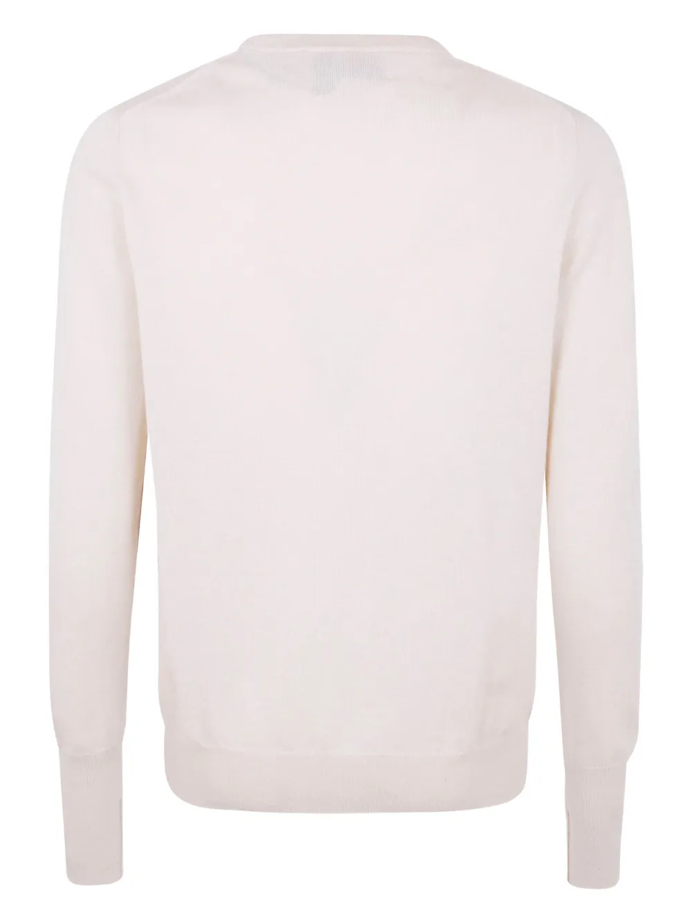Ballantyne V-neck diamond-pattern sweater - Wit