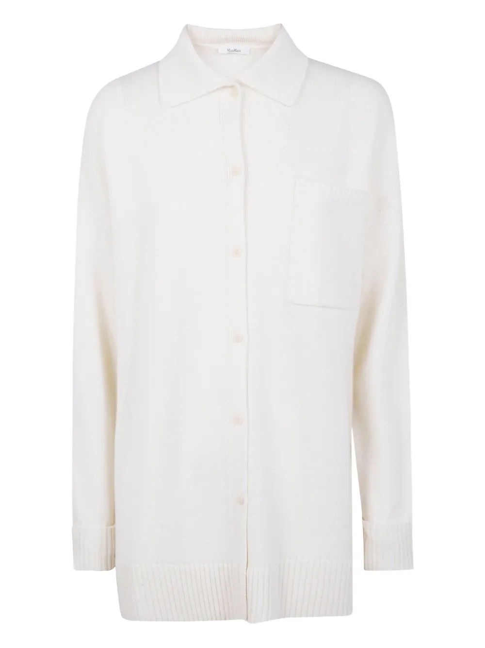 Max Mara ボタンポケット シャツ - ホワイト Max Mara ボタンポケット シャツ - ホワイト