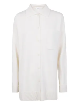 Brunello Cucinelli collar-trim long-sleeve Shirt | White | FARFETCH CA