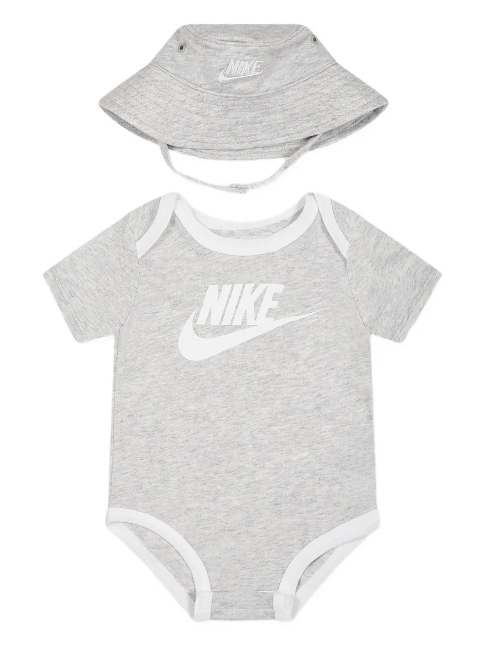 Nike Kids logo-detail babygrow set (set of two) | Grey | Image 1