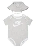 Nike Kids logo-detail babygrow set (set of two) - Grey