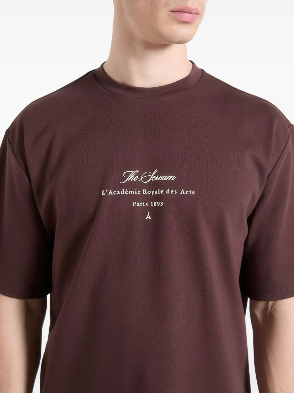 Manière De Voir The Scream katoenen T-shirt Bruin