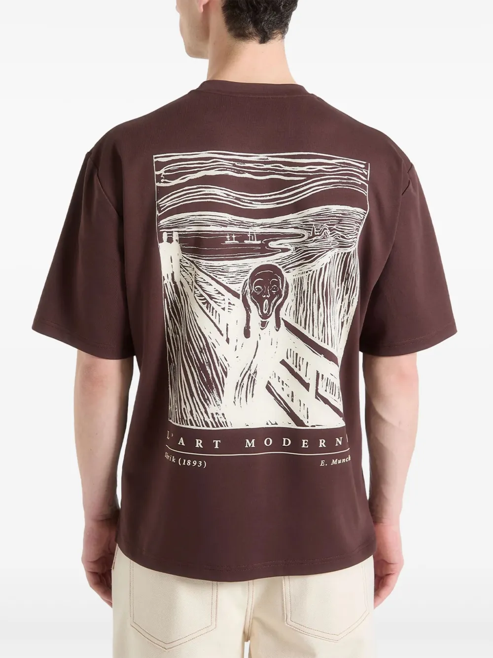 Manière De Voir The Scream katoenen T-shirt Bruin