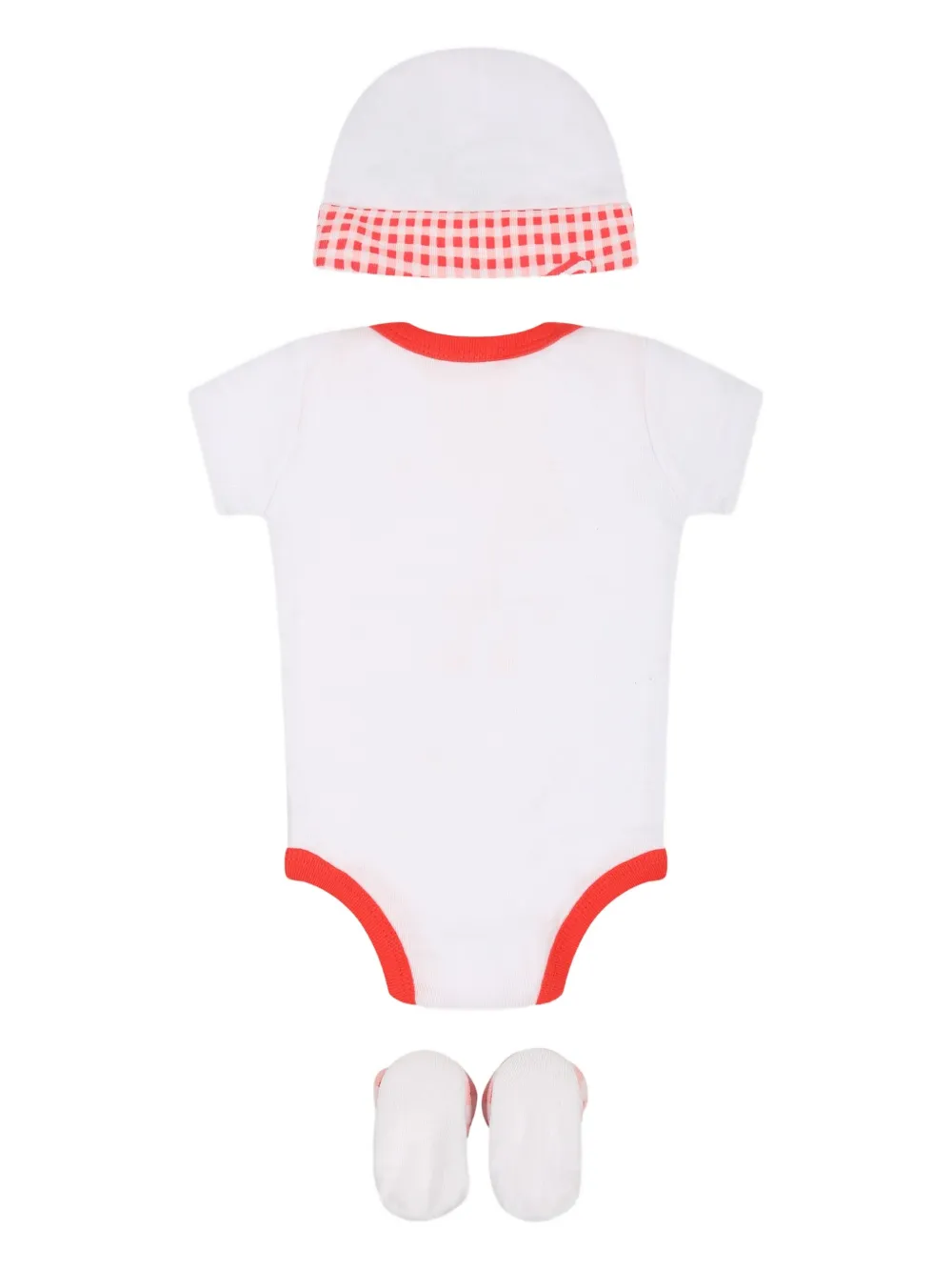 Nike Gingham-print Babygrow Set (set Of Four) In White