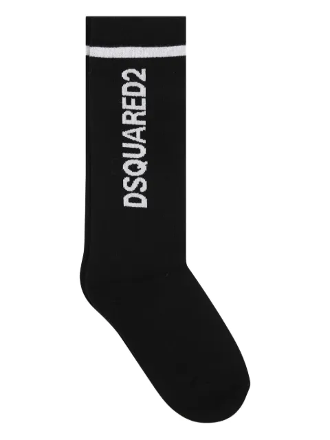 DSQUARED2 KIDS logo-embroidered socks