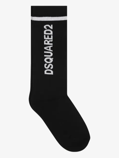 DSQUARED2 KIDS logo-embroidered socks