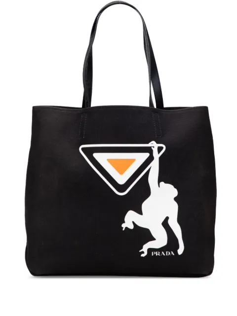 Prada Pre-Owned tote Canvas Canapa Monkey 2013-2025