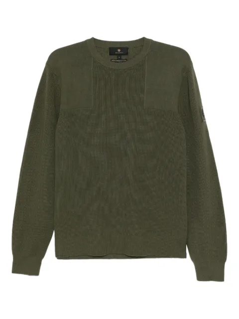 Belstaff logo-appliqué cotton jumper