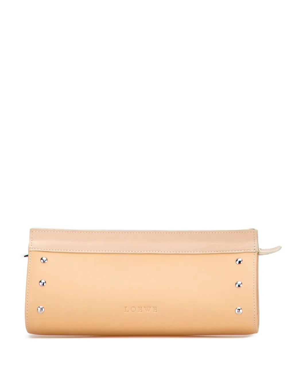 Loewe Pre-Owned 2004 Studded Leather clutch bag | Brown | Image 1