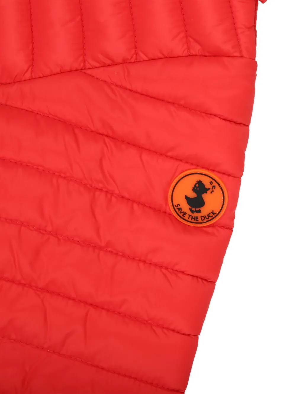 Save The Duck Padded Hooded Jacket In Red