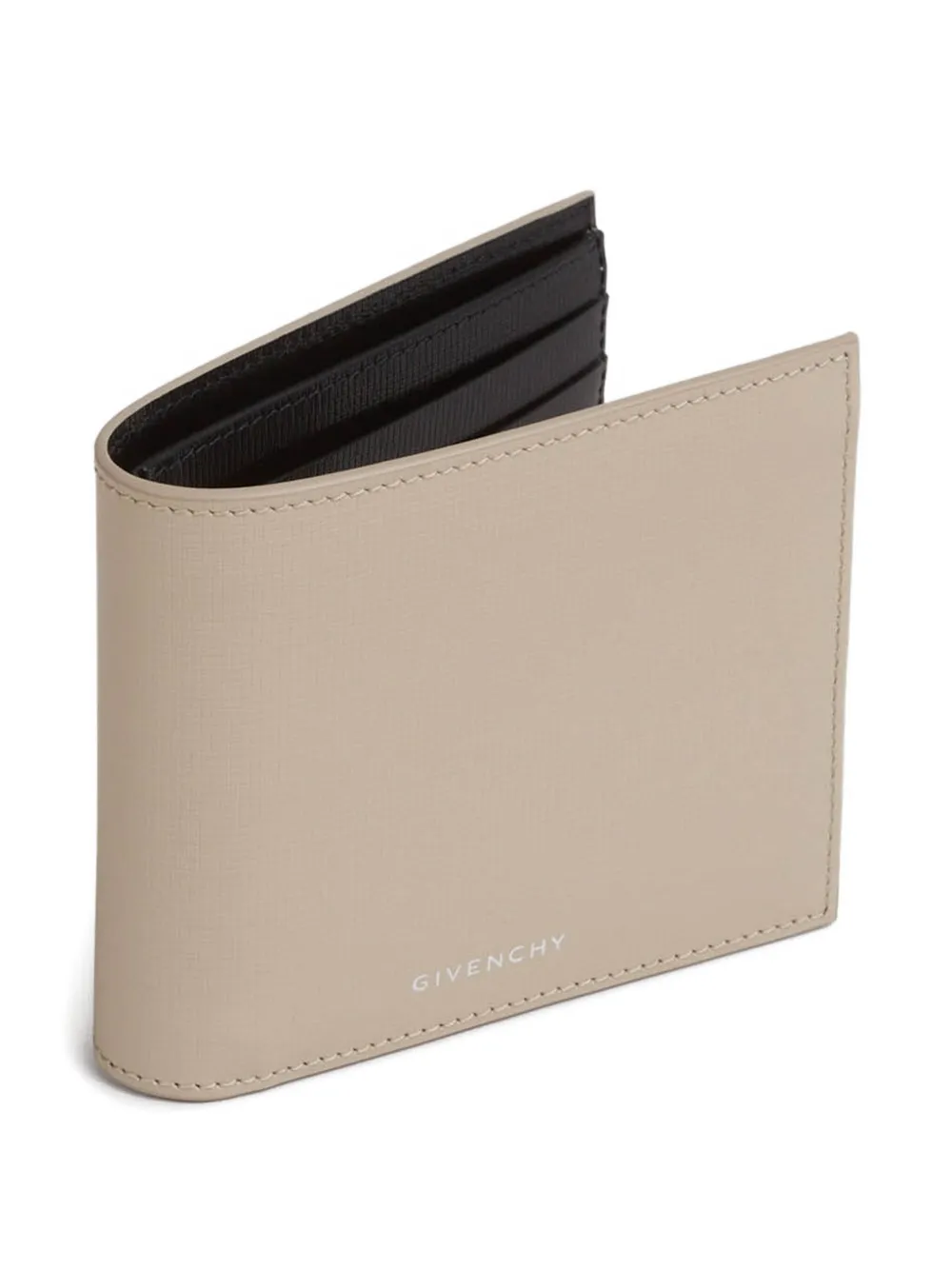 Givenchy Mens Beige Bifold Monogram Leather Wallet In Neutral