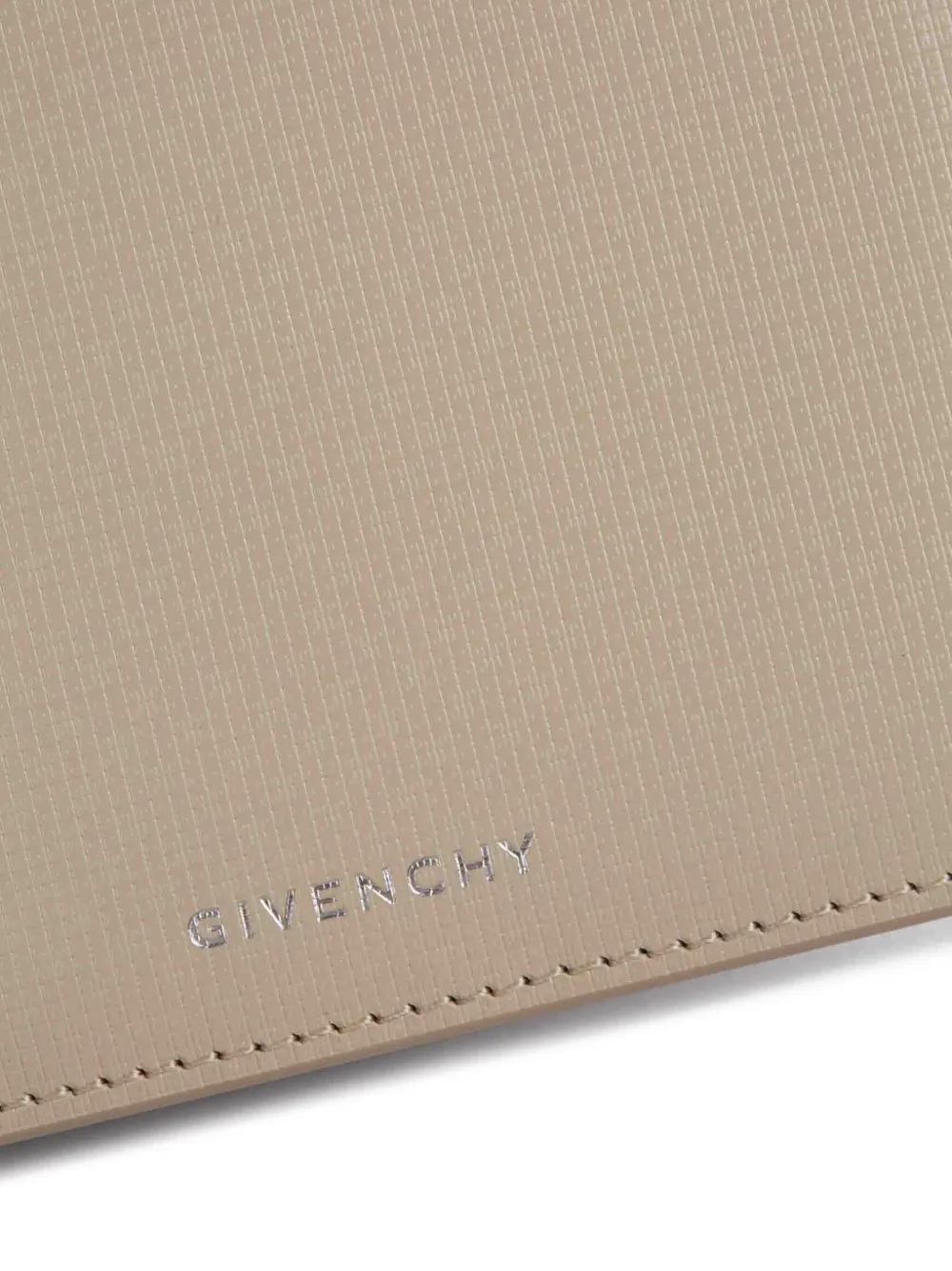Givenchy Mens Beige Bifold Monogram Leather Wallet In Neutral