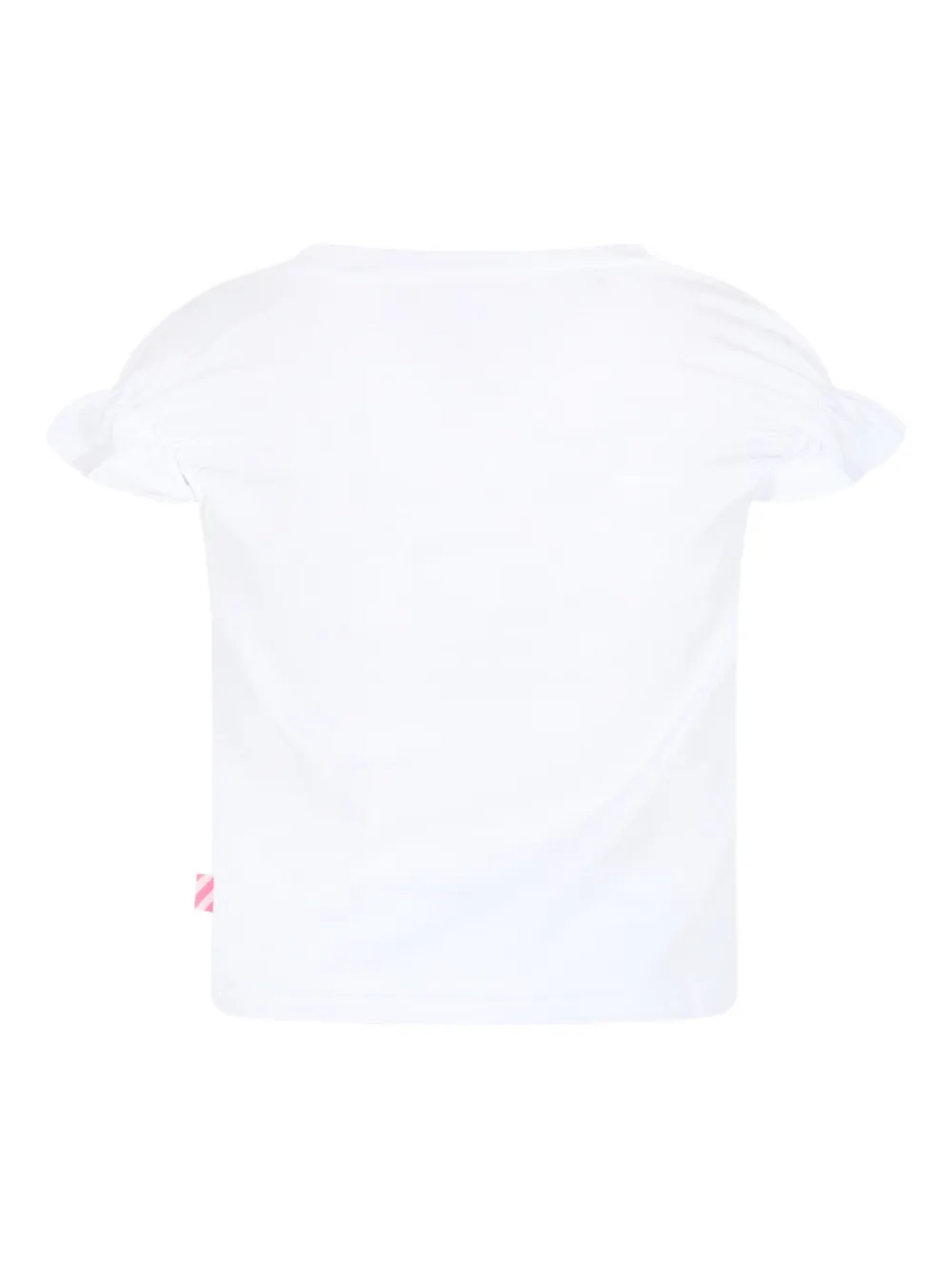 Billieblush White T-shir For Girl With Writing In White