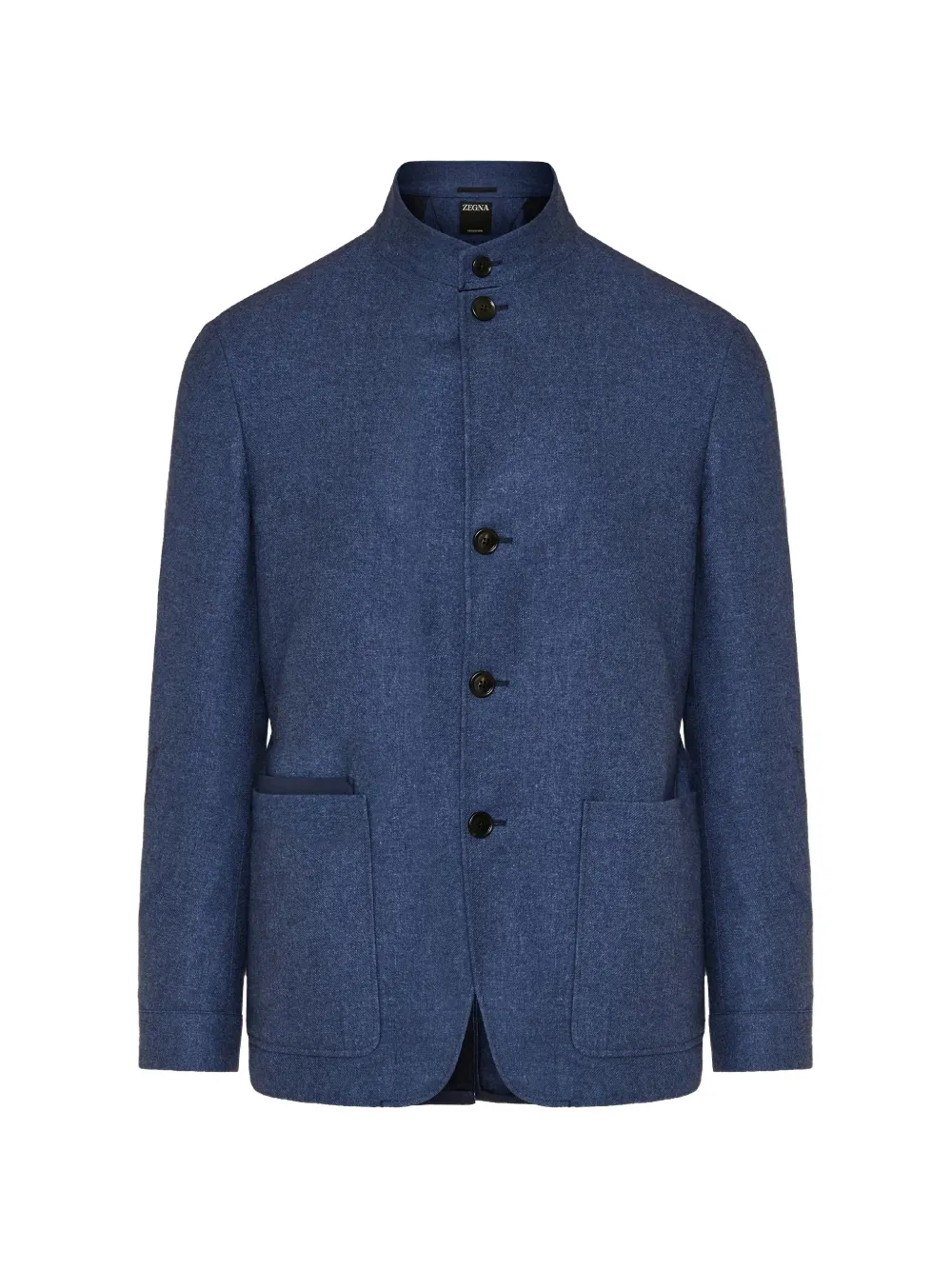 Zegna button-fastening jacket - Blue
