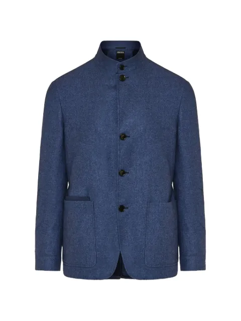 Zegna button-fastening jacket