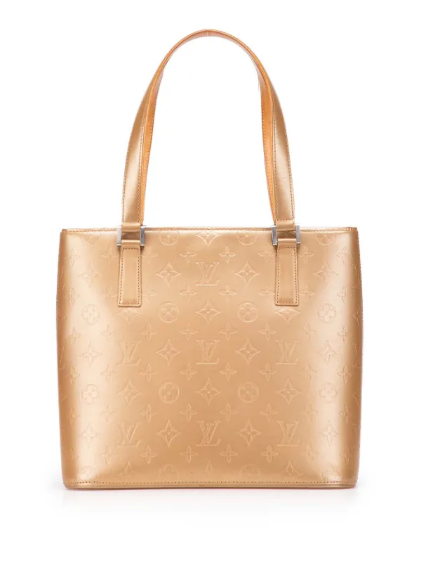 Louis Vuitton Pre-owned 2003 Monogram Mat Stockton Tote Bag in Gold