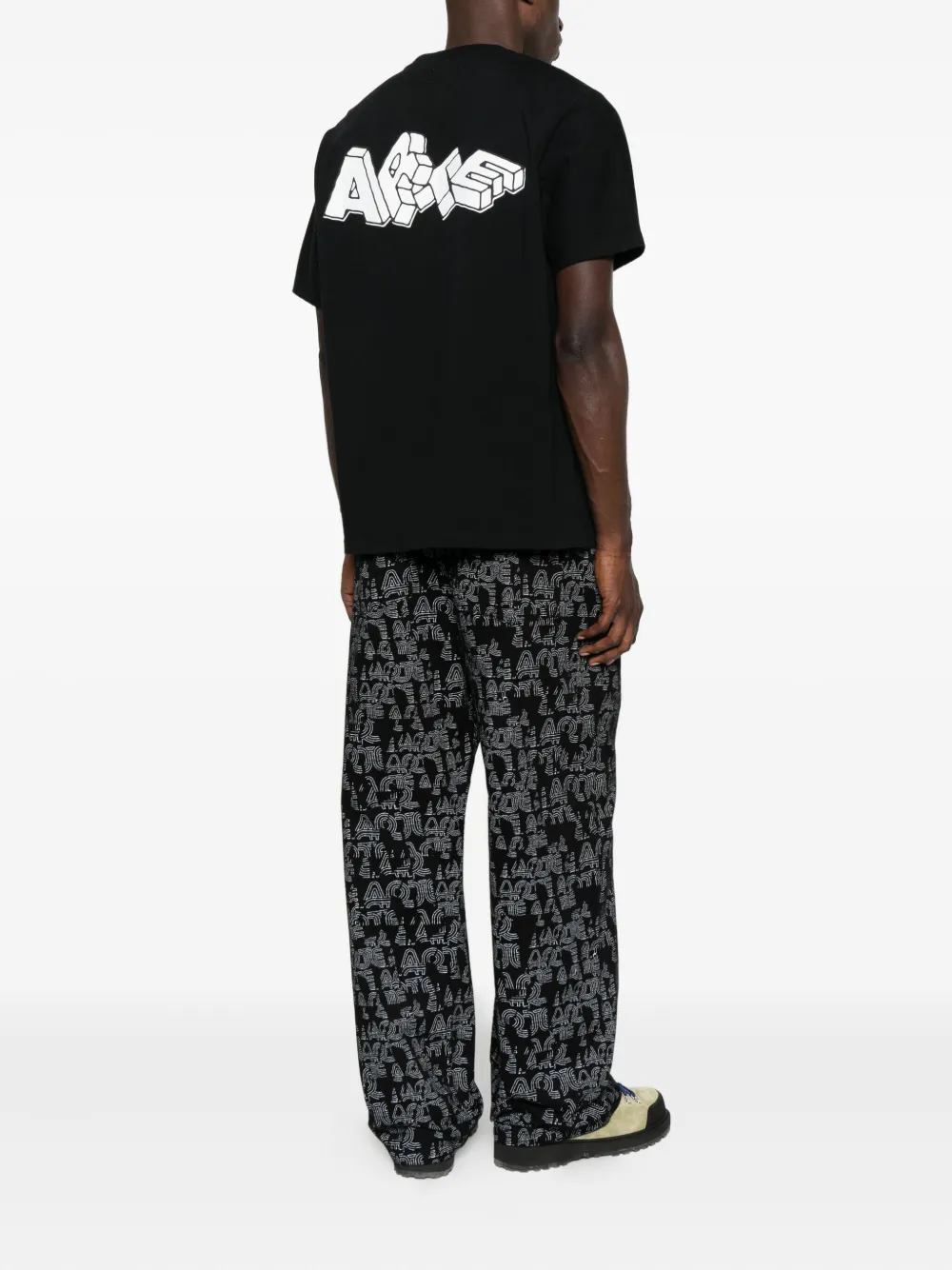 Arte Antwerp Katoenen T-shirt met ronde hals - Zwart