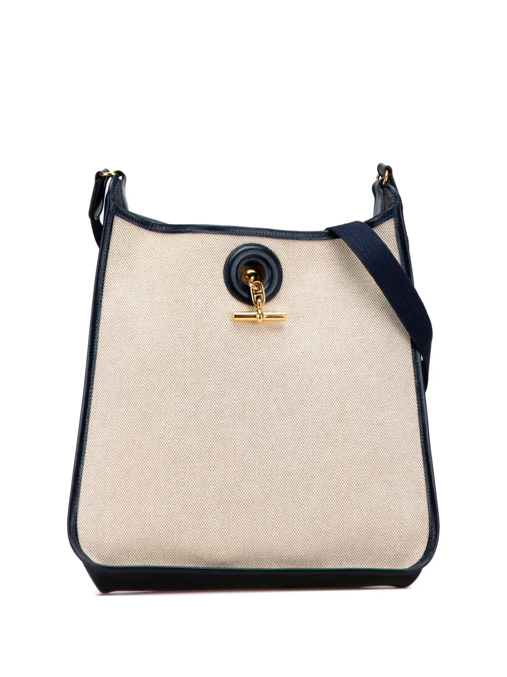 Hermès Pre-Owned 1980 Toile H and Barenia Vespa PM crossbody bag | Blue | Image 1
