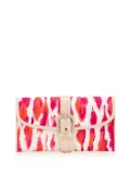 Christian Dior Pre-Owned 2007 Printed Canvas Buckle Strap Flap Wallet long wallets - Pink
