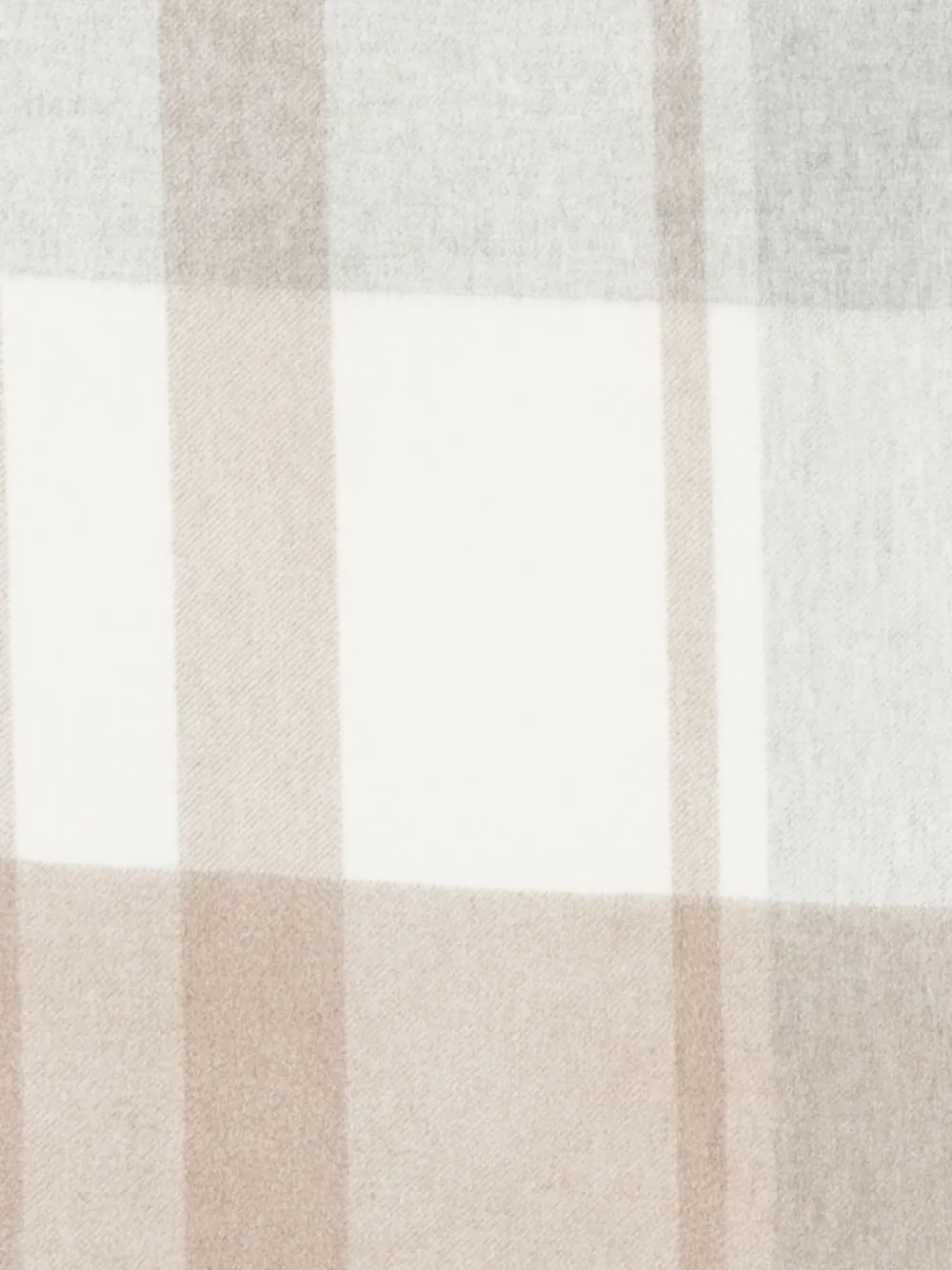 Zegna Checked Fringed Scarf In Multi