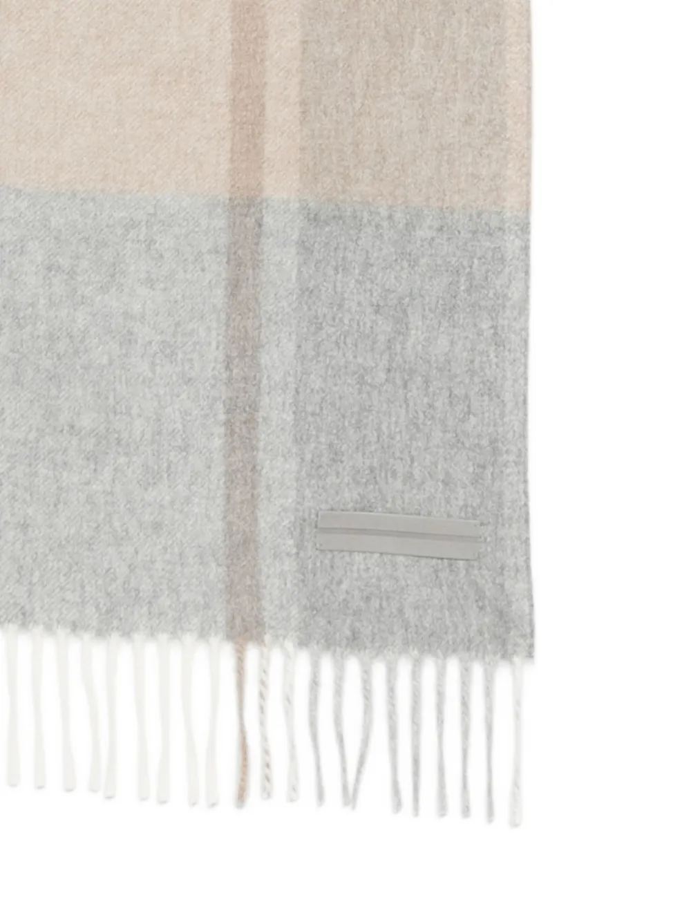 Zegna checked fringed scarf | Image 2